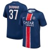 Maglia ufficiale Paris Saint Germain Skriniar 37 Casa 2024-25 per Uomo